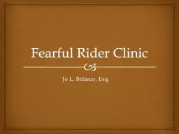 Fearful Rider Clinic
