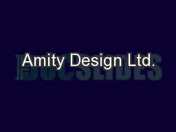 Amity Design Ltd.