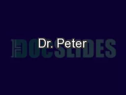 Dr. Peter