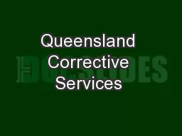 Queensland Corrective Services 
