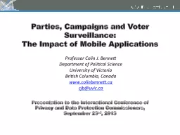 Parties, Campaigns and Voter Surveillance: