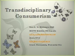 Transdisciplinary Consumerism
