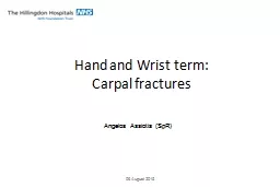 Hand and Wrist term: