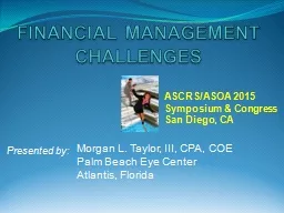 FINANCIAL MANAGEMENT CHALLENGES