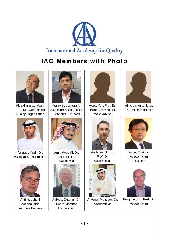 IAQ Members with Photo