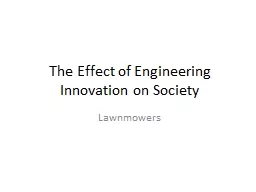 The Effect of Engineering Innovation on Society