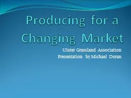Producing for a Changing Market