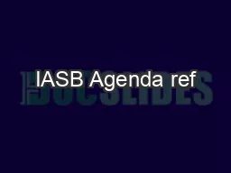 IASB Agenda ref
