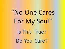 “No One Cares