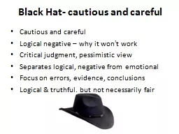 Black Hat- cautious and careful