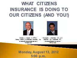 WHAT CITIZENS INSURANCE IS DOING TO OUR CITIZENS (AND YOU!)