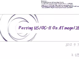 Porting US/OC-II On ATmega128