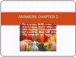 ANSWERS CHAPTER 2