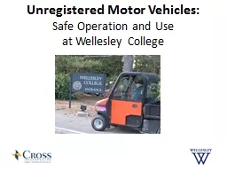 Unregistered Motor Vehicles: