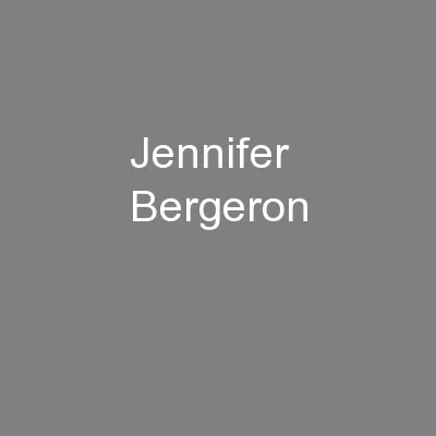 Jennifer Bergeron