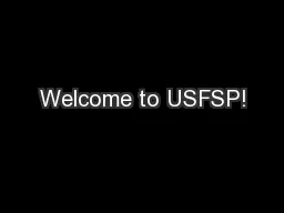 Welcome to USFSP!