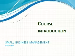 Course introduction