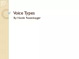 Voice Types