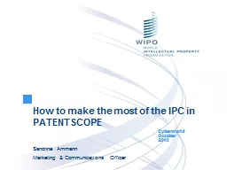 How to make the most of the IPC in PATENTSCOPE