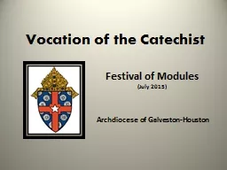 Vocation of the Catechist