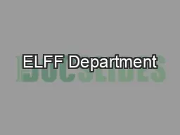 ELFF Department