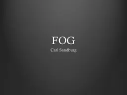 FOG Carl Sandburg