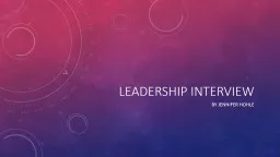 Leadership interview