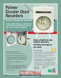 Palmer Circular Chart Recorders Case and Door Features iviiiiiii in iii  iiiiiiiiii v