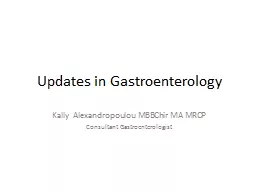 Updates in Gastroenterology