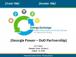 [ Georgia Power – DoD Partnership