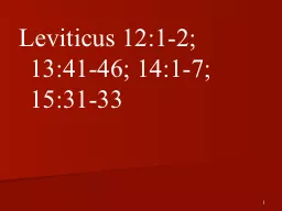 1 Leviticus