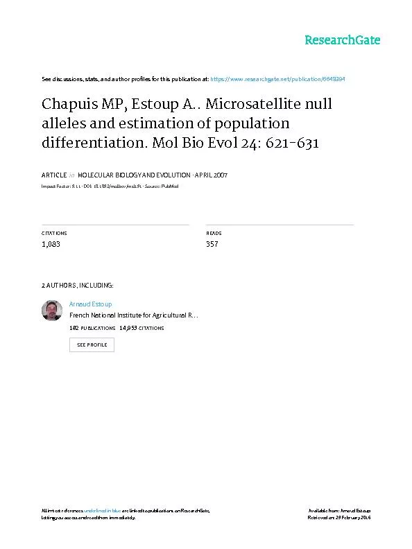 hadahighfrequencyofnullalleles(0.20),andamod-erateproportionoflocihada