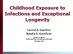 Childhood Exposure to Infections and Exceptional Longevity
