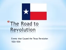 Events that Caused the Texas Revolution