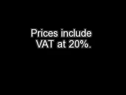 Prices include VAT at 20%.