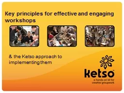 Key principles for effective and engaging workshops