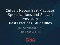 Culvert Repair Best Practices,