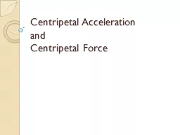 Centripetal Acceleration