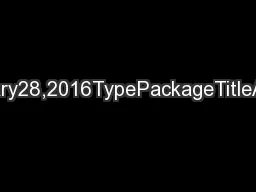 Package`analogue'February28,2016TypePackageTitleAnalogueandWeightedAve