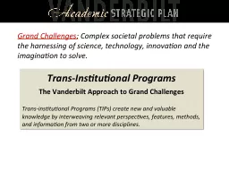 Trans-Institutional Programs