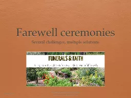 Farewell ceremonies
