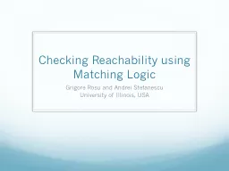 Checking Reachability using Matching