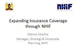 Expanding Insurance Coverage through NHIF