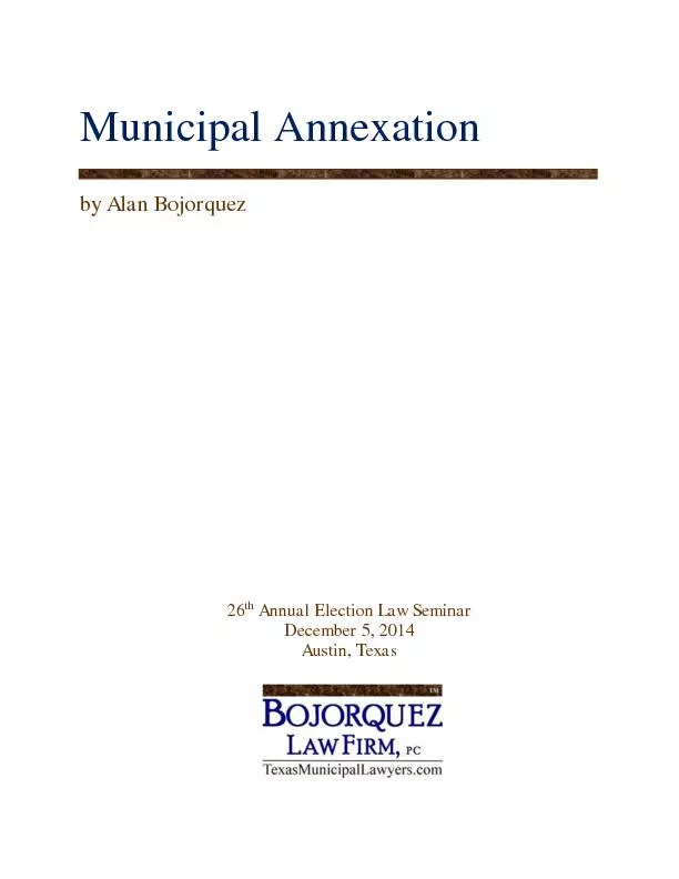 Municipal Annexation
