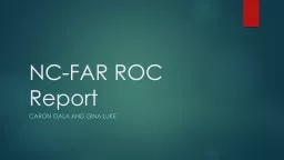 NC-FAR ROC Report