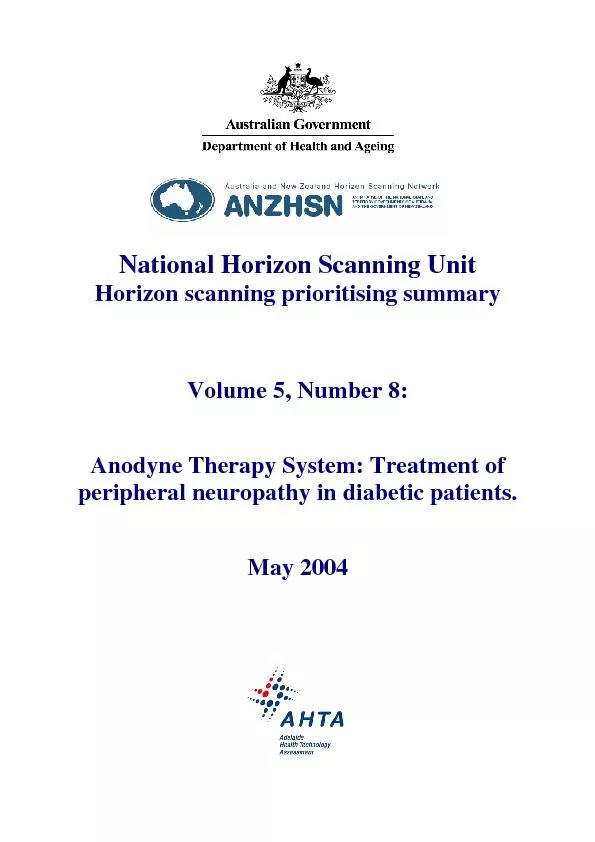 National Horizon Scanning Unit