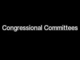 Congressional Committees