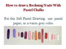 How to draw a Reclining Nude With Pastel Chalks