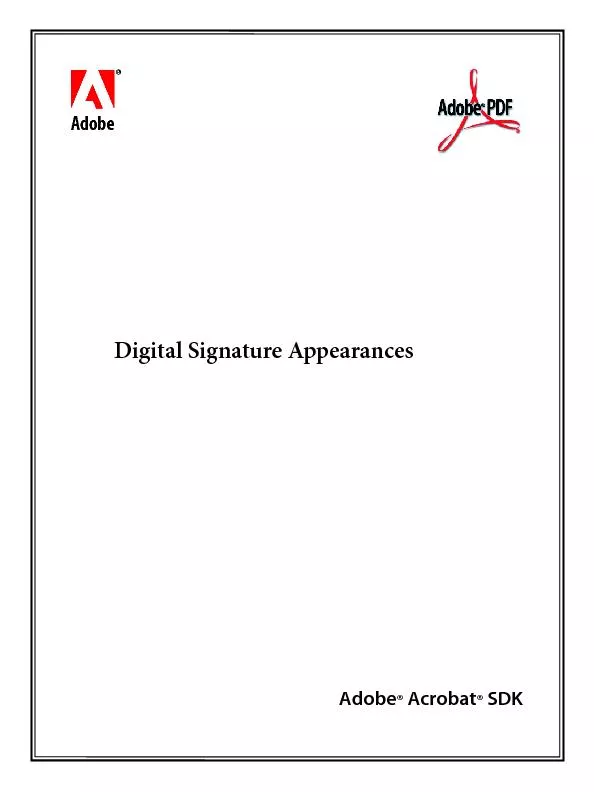 Digital Signature Appearances