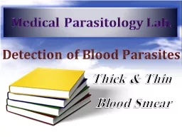 Detection of Blood Parasites